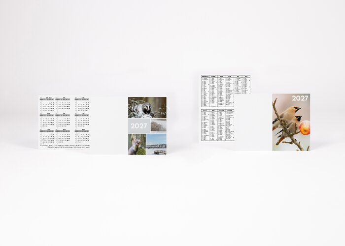 Calendrier de poche non-personnalisé Calendrier de poche non-personnalisé