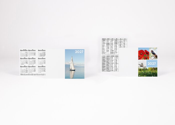 Zakkalenders standaarduitvoering niet gepersonaliseerd